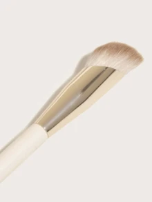 1pc Soft Black Makeup Brush Set - Foundation, Concealer, Detailed, BB Cream, Primer, Covers Dark Circles, Puffiness, Acne Scars, Freckles, Portable Cosmetic Brushes