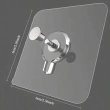 6/20pcs Strong Adhesive Wall Hooks, 1cm Exposed, Easy Installation, Waterproof, No Drilling Required, Modern Style. Suitable For Hanging Pictures, Frames, Posters, Clocks, And Artwork In Kitchen And Bathroom. Fashionable Adhesive Hooks With Waterproof And Practical Features.