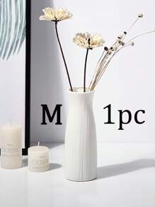 1 pieza Jarrón decorativo para interior y exterior, jarrón de flores de unicolor de plástico, macetero adecuado para flores frescas o secas, arreglo floral creativo para flores artificiales, irrompible, adecuado para jardín exterior, decoración del hogar, arreglo floral de tulipanes, flexible, excelente para jardín, sala de estar, cocina y balcón, bodas, fiestas, días festivos, regalo del Día de la Madre, decoración del hogar, jarrón, decoración central, decoración de mesa, decoración de ramas, regalo navideño