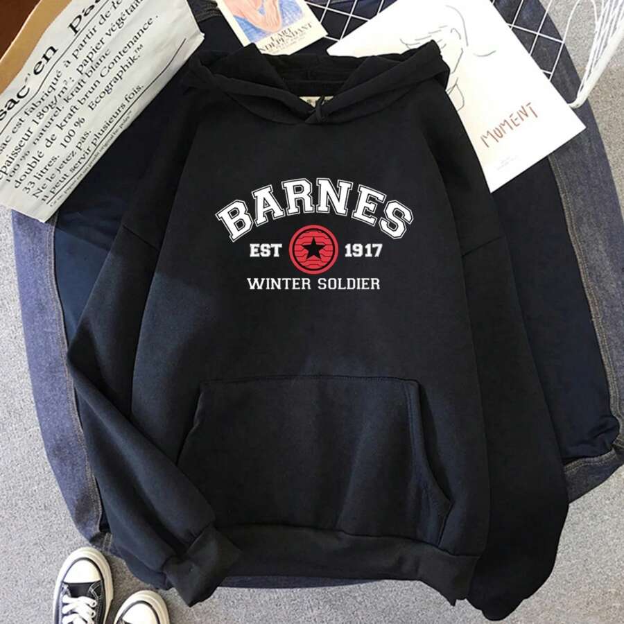 Hoodies Women Aesthetic Barnes 1917 Hoodie Kawaii Clothes Long Sleeve Sudaderas Para Mujer Japanese Fashion Hoddies For Teens - Black - View 1