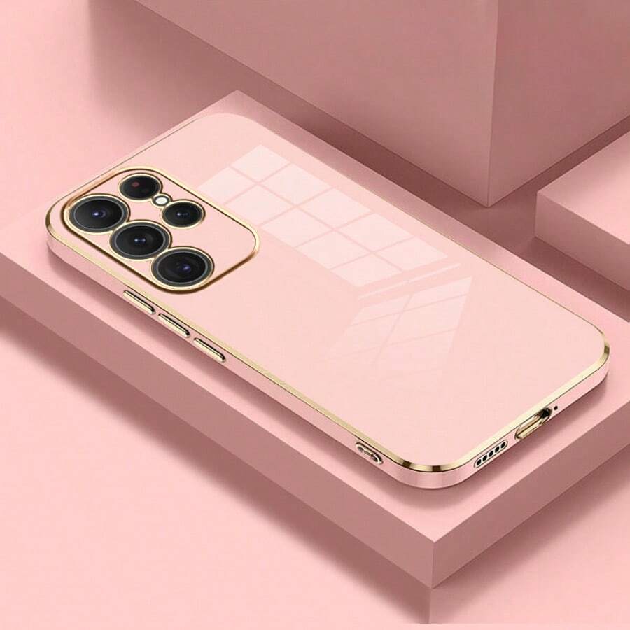 手机壳，新款奢华，高端，坚固，耐用，抗震，重型 TPU 软保护后盖，抗震 手机壳，新款奢华，高端，坚固，耐用，抗震，重型 TPU 软保护后盖，抗震 兼容 、Galaxy Redmi OPPO、MOTO、Honor X、HW、Realme C53 C55、Reno 7 - 粉色 - 查看 1