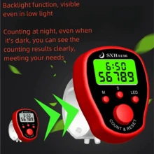 1pc Upgraded 5-Channel Night-Light LED Electronic Counter With Large Display Screen, Lock Function And Manual Counting, Counting Artifact