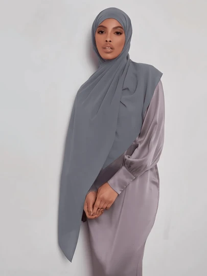 1pc Women's Chiffon Headscarf / Hijab, For Daily Wear