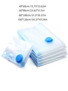 1/5pcs Extra Large Vacuum Storage Bag Set 40x60cm-100x120cm - Save Space, Air-Tight Compression, Dust And Moisture-Proof, Suitable For Clothes And Bedding,Suitable For Dormitories, Wardrobes And Moving(Hand Pump Styles Are Randomly Shipped) - Multicolor - View 7