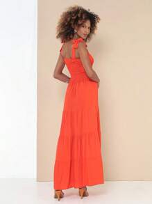 Women Dresses - 橘色 - 查看 7