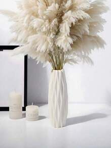 1 pieza Jarrón decorativo para interior y exterior, jarrón de flores de unicolor de plástico, macetero adecuado para flores frescas o secas, arreglo floral creativo para flores artificiales, irrompible, adecuado para jardín exterior, decoración del hogar, arreglo floral de tulipanes, flexible, excelente para jardín, sala de estar, cocina y balcón, bodas, fiestas, días festivos, regalo del Día de la Madre, decoración del hogar, jarrón, decoración central, decoración de mesa, decoración de ramas, regalo navideño