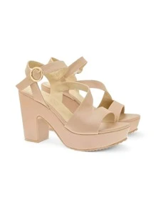 Platforms Sandals Sneakers High Heels Fashion Lady Premium - 米色 - 查看 2