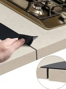 1PC/2PCS Stove Counter Cover Kitchen Seal, Stove Top Seal, Organic Silicon High Temperature Resistant Kitchen Gap Strip, Oil And Dirt Resistant Gas Stove Gap Soft Sealing Strip Silicone Gap Plug Kitchen Stove Counter Gap Cover - Flexible Stove Space Filler