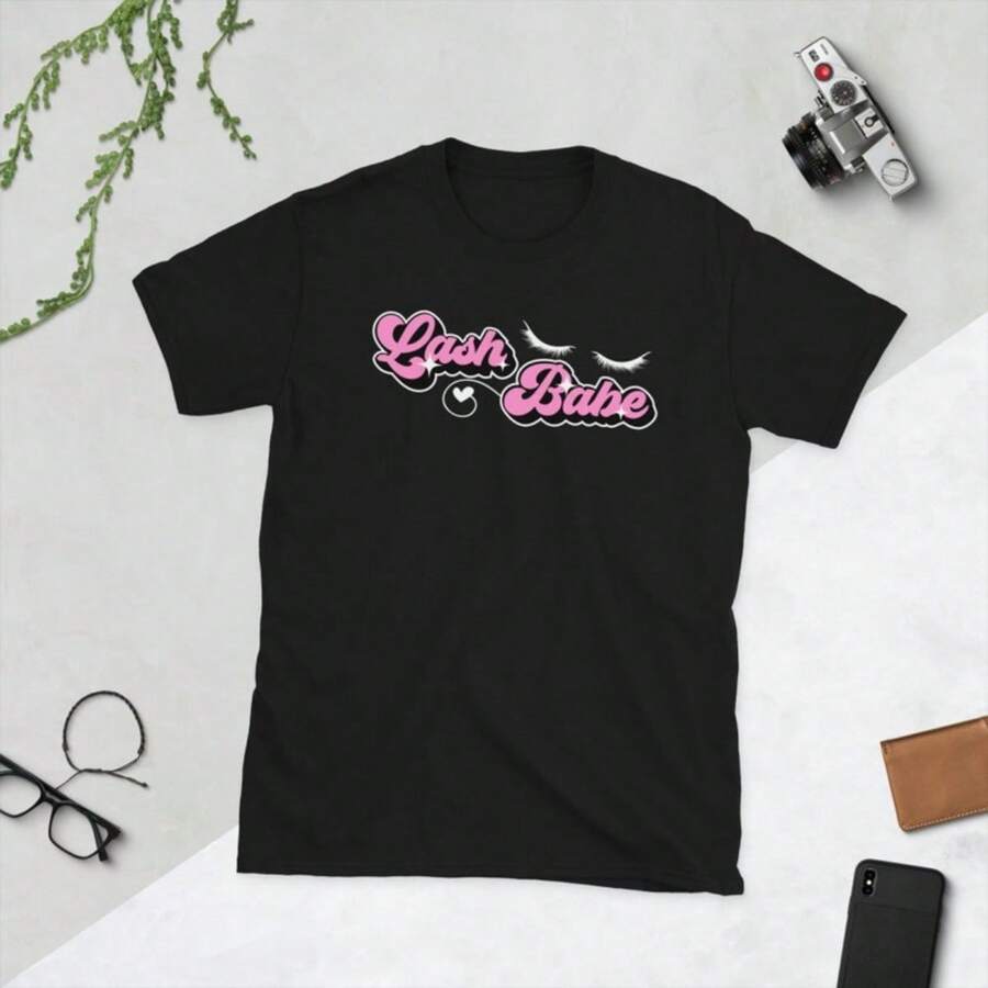 Lash Tech Appreciation Lash Technician Gifts Unisex T-Shirt - Black - View 1