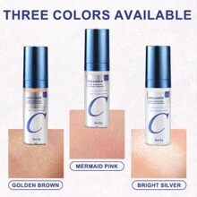 XINSON Highlighter Fairy Powder 3 Shades Use For Hair Facial Body With Sponge Applicator - 3# - View 4