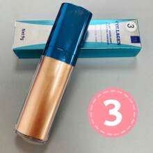 XINSON Highlighter Fairy Powder 3 Shades Use For Hair Facial Body With Sponge Applicator - 3# - View 2