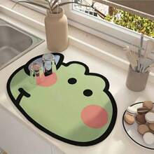 1pc Kitchen Drying Mat, Tabletop Dish Drying Pad, Heat Resistant Cup Coaster - Multicolor - View 7