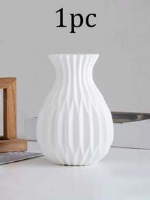 1 pieza Jarrón decorativo para interior y exterior, jarrón de flores de unicolor de plástico, macetero adecuado para flores frescas o secas, arreglo floral creativo para flores artificiales, irrompible, adecuado para jardín exterior, decoración del hogar, arreglo floral de tulipanes, flexible, excelente para jardín, sala de estar, cocina y balcón, bodas, fiestas, días festivos, regalo del Día de la Madre, decoración del hogar, jarrón, decoración central, decoración de mesa, decoración de ramas, regalo navideño