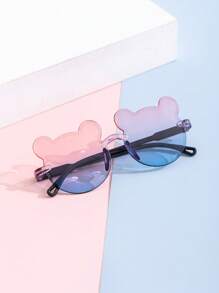 8pcs/1pc Kids' Little Bear Shaped Fashion Glasses For Summer, Perfect For Daily Wear. Kids`S Little Bear Shapes&Flower Shapes Fashion Glasses For Summer, Suitable For Daily Use Glasses Box