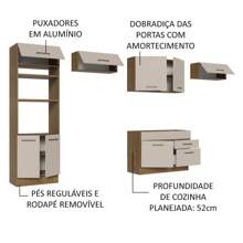 Madesa Complete Modular Kitchen 350cm Agata 01 Brown/Cream - Brown and Cream - View 4