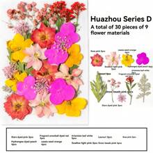 35pcs Dried Pressed Flowers For Resin Molds, Real Pressed Flowers Dry Leaves Kit For Art Crafts Resin Jewelry Making Scrapbook Supplies Card Making Soap Candle DIY Nails Decor| Valentine Day's Gift| Couple Gift| Christmas Gift Xmas Gift| Halloween Gift Decor