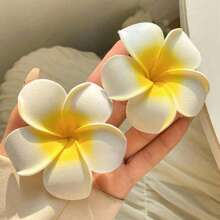 4 kẹp tóc hoa Hawaii, kẹp tóc Plumeria 2,5 inch kẹp tóc hoa nhân tạo, phụ kiện tóc Hawaii bên bờ biển cho tiệc bãi biển ngày lễ, phù hợp cho cả nam và nữ, phong cách bên bờ biển thanh lịch, phong cách Bohemian, mũ đội đầu Plumeria đầy màu sắc, kẹp tóc du lịch lãng mạn cho cặp đôi, kẹp tóc mùa hè, kẹp tóc hình móng vuốt, đồ dùng học tập - Nhiều màu - Xem 19