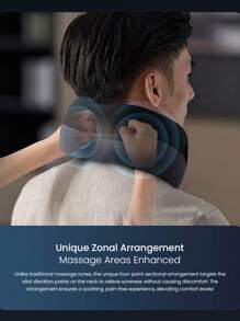 PHILIPS 便携式U型颈部按摩器，舒适支撑，放松按摩，方便实用，适合居家和办公使用，男女皆宜，是馈赠亲朋好友的绝佳车载礼物。