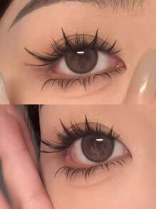 80 sợi lông mi mềm mại tự nhiên dành cho người mới bắt đầu, lông mi mắt chó + lông mi cong hình cô gái dễ thương, lông mi hoạt hình mềm mại, phân đoạn cong chữ C (Bao bì ngẫu nhiên) Cụm lông mi, Cụm lông mi, Lông mi riêng lẻ, Lông mi, Lông mi giả - C - Xem 9