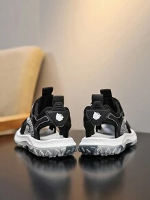 儿童/男童户外风格凉鞋，防滑耐磨鞋底，透气网眼设计，舒适保护鞋头，适合春夏季休闲户外穿着 - 彩色 - 查看 5