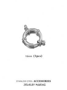 Verstelbare roestvrijstalen karabijnhaken, 10-18 mm ronde veersluiting, veelzijdige hangerconnectoren voor doe-het-zelf kettingen, armbanden, enkelbandjes, ook draagbaar als modieuze sieradenonderdelen, verguld, waterbestendig