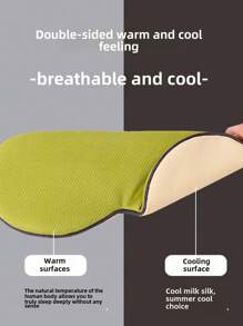 mingxuan 1 pezzo Maschera per gli occhi reversibile, maschera per gli occhi a doppia faccia calda/fredda, maschera per gli occhi multifunzionale, maschera per gli occhi con compressione fredda in chiffon di raso, maschera per gli occhi con compressione calda in velluto, maschera per gli occhi reversibile a doppia faccia multifunzionale, varie opzioni di colore, maschera per gli occhi di alta qualità che blocca la luce, caratteristiche: traspirante, morbida, seta fredda