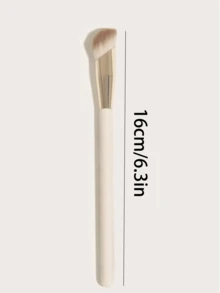 1pc Soft Black Makeup Brush Set - Foundation, Concealer, Detailed, BB Cream, Primer, Covers Dark Circles, Puffiness, Acne Scars, Freckles, Portable Cosmetic Brushes