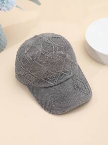 1pc Summer Mesh Truck Driver Baseball Cap - Grey - View 3