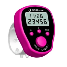 1pc Upgraded 5-Channel Night-Light LED Electronic Counter With Large Display Screen, Lock Function And Manual Counting, Counting Artifact