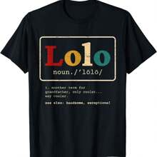 NEW LIMITED Lolo Definition Filipino Grandpa For A Pinoy T-Shirt - MADE IN USA - Black - View 1