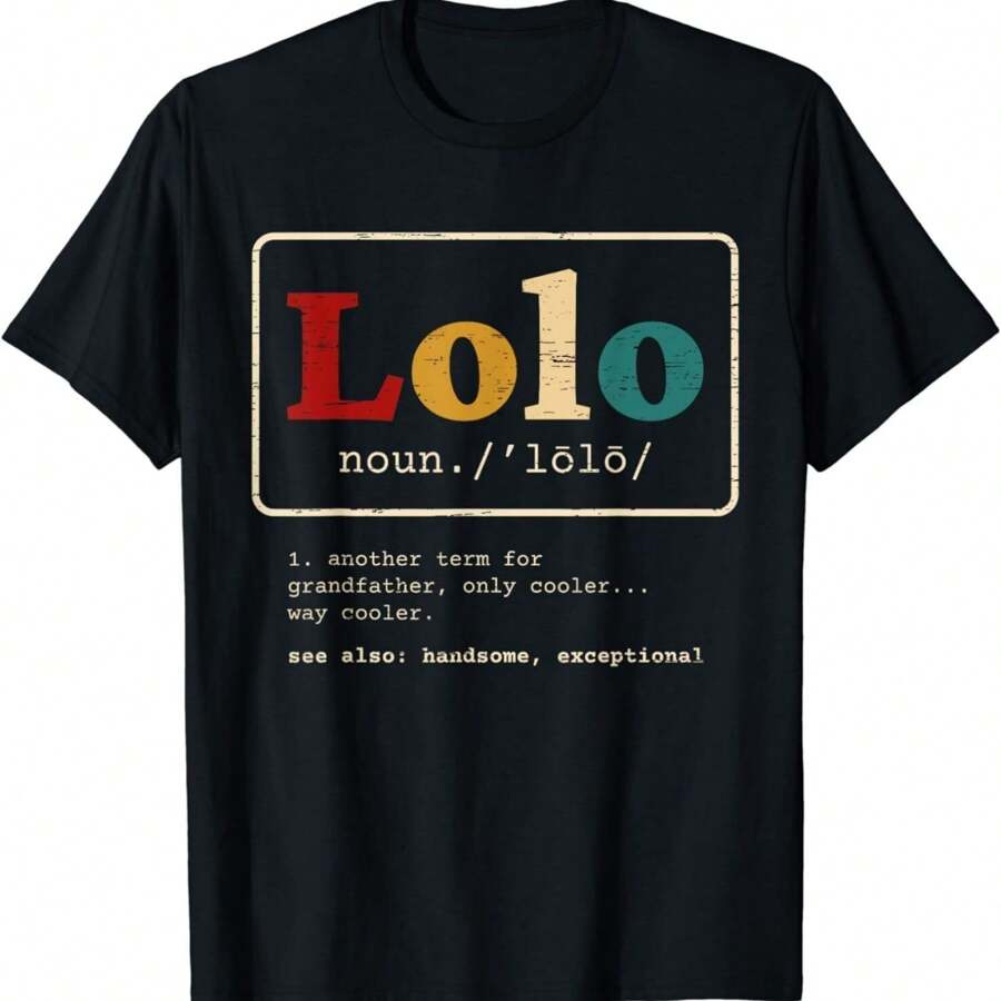 NEW LIMITED Lolo Definition Filipino Grandpa For A Pinoy T-Shirt - MADE IN USA - Black - View 1