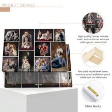 1pc Customize Your Family Photo, Print Custom Photos On Canvas, Personalized Couples Photo Wall Art - Personalized Custom Posters, Upload Your Family Photos, Cozy Family Photos, Couples And Pets Memories Photo Prints, Birthday Gift Art Photos - Multicolor - View 8
