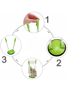 1/2/6pcs Baggy Rack Holder For Food Prep Bag/Plastic Bag Holder Stand, Meal Planning/Prep Bag Holders, Ideal Plastic Kitchen Gadget