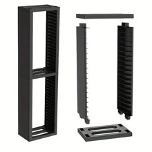 18 chiếc giá đỡ & sắp xếp trò chơi đa năng để lưu trữ trò chơi điện tử (màu đen) - Tháp lưu trữ CD tương thích với đĩa trò chơi PS4, PS5, Series X/S và NS - màu đen - Xem 3