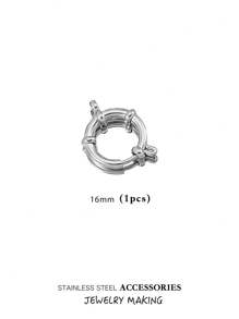 Verstelbare roestvrijstalen karabijnhaken, 10-18 mm ronde veersluiting, veelzijdige hangerconnectoren voor doe-het-zelf kettingen, armbanden, enkelbandjes, ook draagbaar als modieuze sieradenonderdelen, verguld, waterbestendig