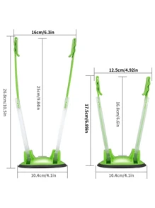 1/2/6pcs Baggy Rack Holder For Food Prep Bag/Plastic Bag Holder Stand, Meal Planning/Prep Bag Holders, Ideal Plastic Kitchen Gadget