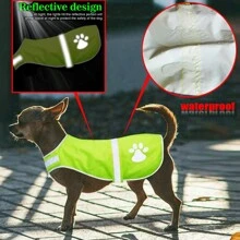 Áo phản quang cho chó ban đêm dành cho các hoạt động ngoài trời, quần áo chống thấm nước cho những ngày mưa Áo phản quang chống thấm nước có thể điều chỉnh cho chó Áo khoác cho chó huỳnh quang chống thấm nước có độ hiển thị cao giúp bảo vệ chó con của bạn khi hoạt động ngoài trời - Nhiều màu - Xem 8