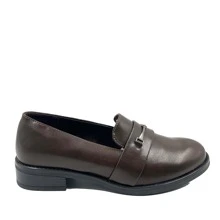 JZ Hermanos Damen-Loafer mit Dekoration - Khaki - Übersicht 2