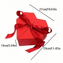 1pc Engagement, Wedding, Birthday Gift Box, Valentine's Day Gift Box, Creative Heart Shaped Jewelry Box