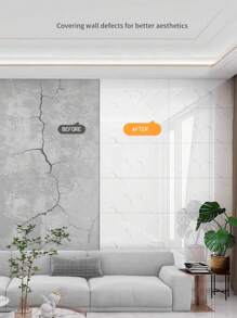 3 piezas de papel tapiz antirrayado para azulejos - fácil de pegar y quitar, para rasgar y pegar, resistente a la suciedad y las altas temperaturas, apto para azulejos de cocina y baño, papel tapiz para decorar y renovar la sala de estar del hogar