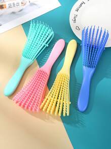 1pc Vent Detangling Hair Brush Simple Anti Static Hair Comb Suitable For All Hair Types Gifts Birthday Graduation - Multicolor - View 10