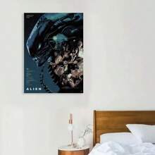 Wooden Framed Music Album Cover Art Poster Set - Vintage & Modern Aesthetic Wall Decor,  Canvas Prints For Bedroom, Living Room, Home Office For New Year, Valentinc'S Day, Living Room, Bathroom, Bedroom, Kitchen - 框架 - 查看 4