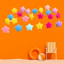 20pcs Fashionable Star Shaped Thumbtacks, Practical Office Supplies Suitable For Classroom, Blackboard, Office And Home Memo Board, Home Decor, Cute Creative Resin & Cork Board Decoration Push Pins, Fix Photos, Paintings, Gifts For Teachers, Coworkers, Students, Friends, Party Favors