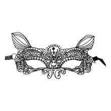 Sexy Lace Mask For Women Black Carnival Costume Caiot