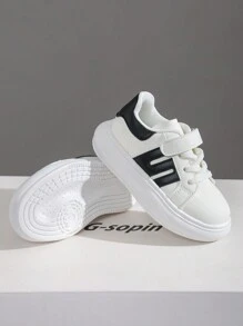 1 Pair New Kids Boys Girls Low-Top Sneakers, Children Casual Shoes, Soft Sole Running Shoes, Skateboard Shoes, Toddler First Walking Shoes - Details Determine Quality, Focus On Children's Growth And Future - Black - View 7