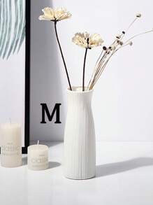 1 pieza Jarrón decorativo para interior y exterior, jarrón de flores de unicolor de plástico, macetero adecuado para flores frescas o secas, arreglo floral creativo para flores artificiales, irrompible, adecuado para jardín exterior, decoración del hogar, arreglo floral de tulipanes, flexible, excelente para jardín, sala de estar, cocina y balcón, bodas, fiestas, días festivos, regalo del Día de la Madre, decoración del hogar, jarrón, decoración central, decoración de mesa, decoración de ramas, regalo navideño