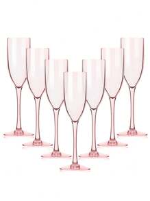 香槟杯，经典香槟杯，优雅敬酒杯[可反复使用] - 無色 - 查看 7