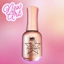 Gel Platinum Rose Gold Fantasy Nails, 15ml Gel Semipermanente de 3 Pasos - Rosa - Ver 3