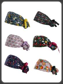 Working Caps With Button And Sweatband Adjustable Working Hats Elastic Scrub Hats Nurse Scrub Cap Nurse Hats