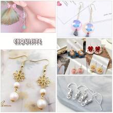 50/200 Pcs Hypoallergenic Earring Hook And Backs Set For Earring & Jewelry Making, Includes Earring Hooks And Backs